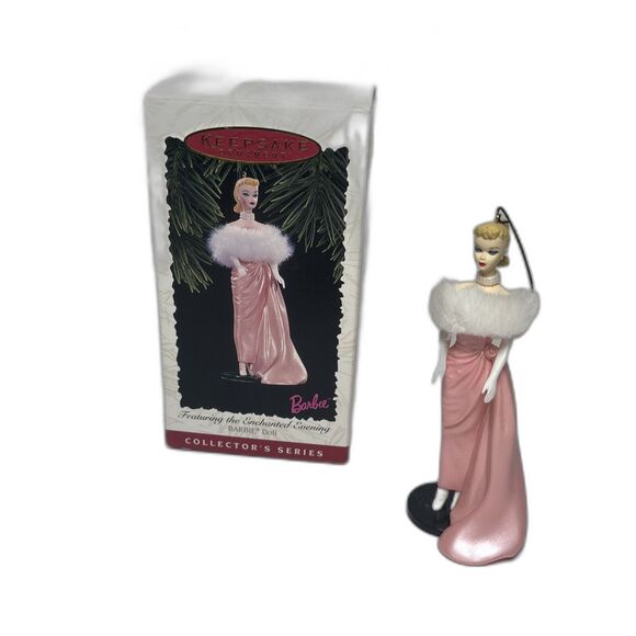 1996 Hallmark Enchanted Evening Barbie Christmas Tree Ornament 3rd in Series - Picture 1 of 3